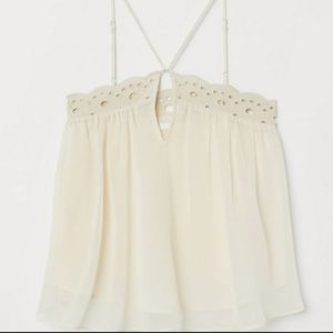 Eyelet embroidery top